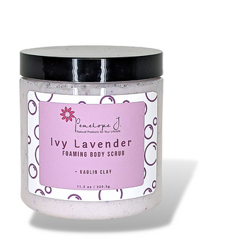 Ivy Lavender Foaming Body Scrub+ Kaolin Clay