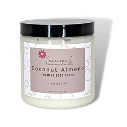 Coconut Almond Foaming Body Scrub + Kaolin Clay